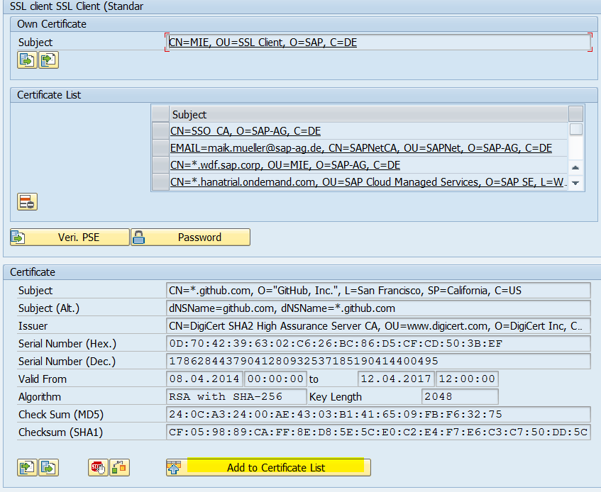 如何导入某网站的certificate证书到SAP ABAP系统-WinFrom控件库|.net开源控件库|HZHControls官网