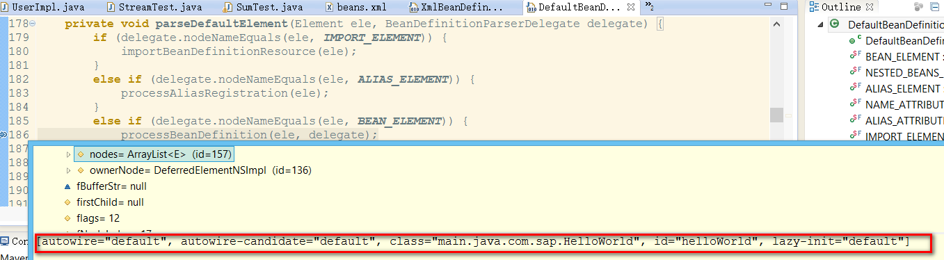 一个快速找到Spring结构是在哪里找到XML配置文件并解析Beans界说的小技巧