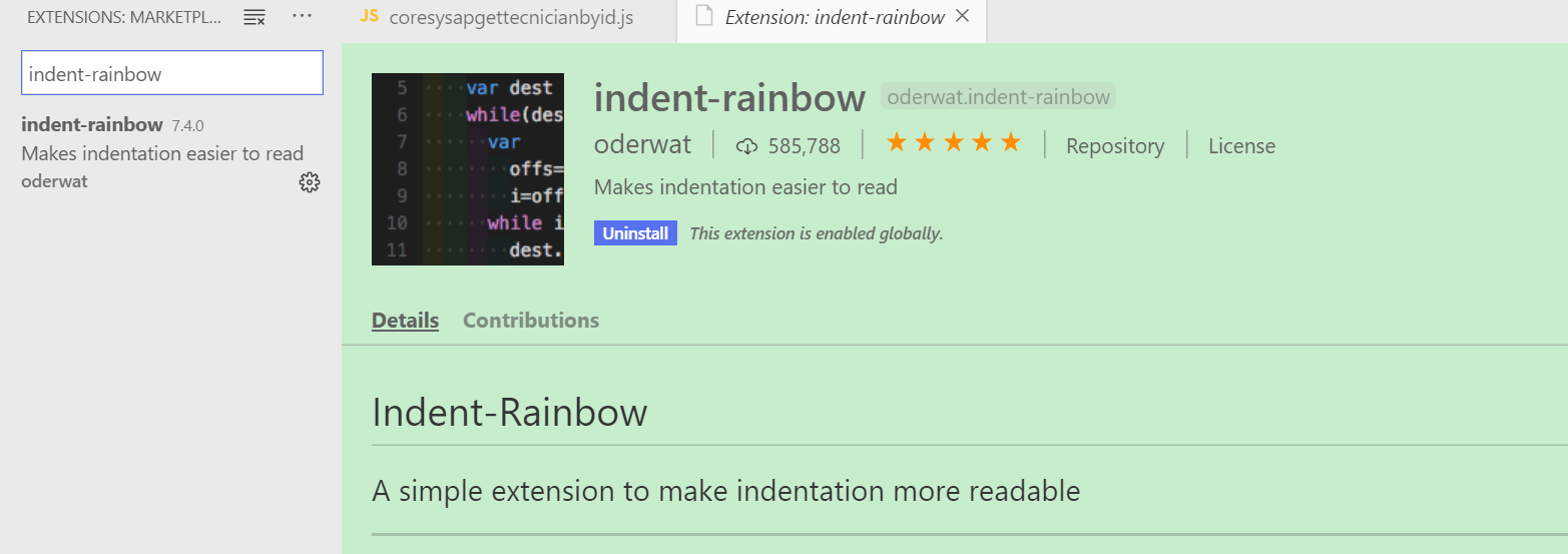 Visual Studio Code Indent rainbow indent Rainbow CSDN 