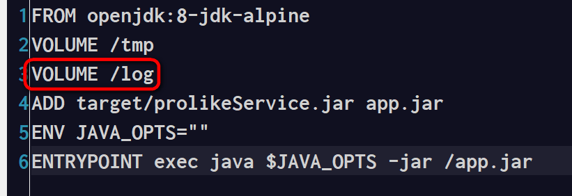 Dockerfile里的VOLUMES关键字