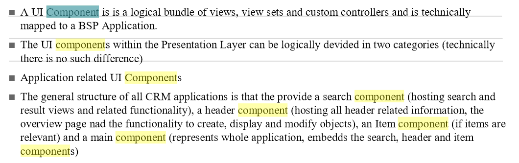 UI Component in CRM WebUI and Hybris