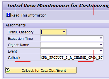 SAP CRM 事务码CRMV_EVENT的用法