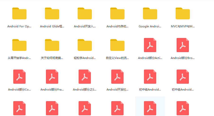 Android文件PDF初级到高级