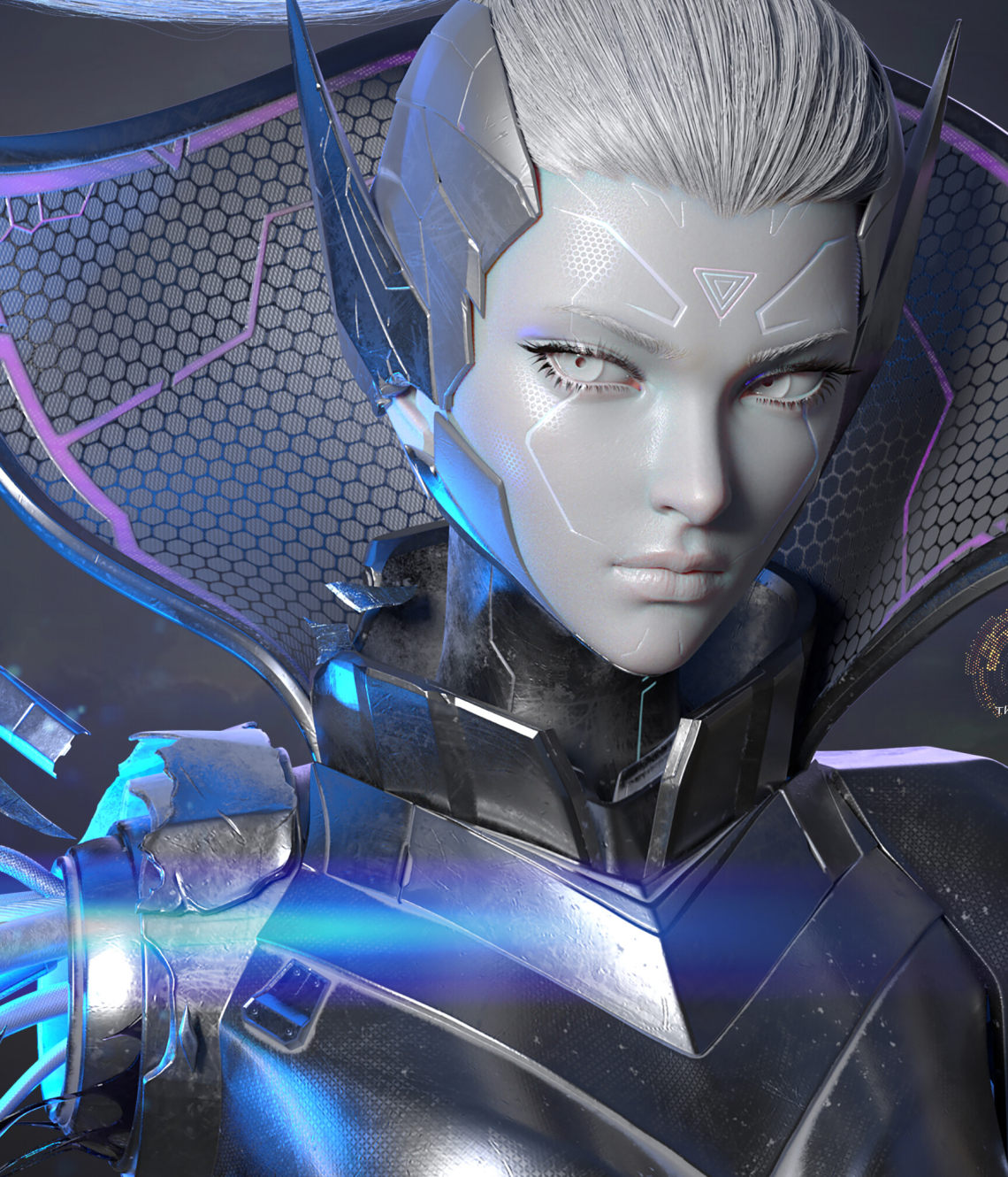 3d角色模型欣赏3d设计师yihaoren女性3d角色作品欣赏