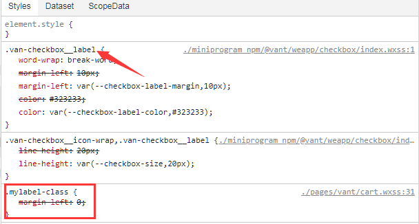 label-class自定义