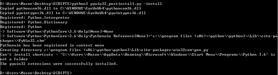 Python-“import win32api”报“ImportError：DLL load failed：找不到指定的模块。”错误的解决 ...