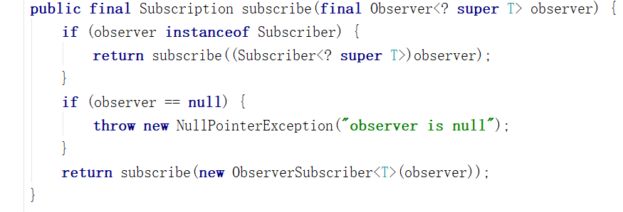 图2.3.1 Observable调用Subscribe将Observer转换为Subscriber对象
