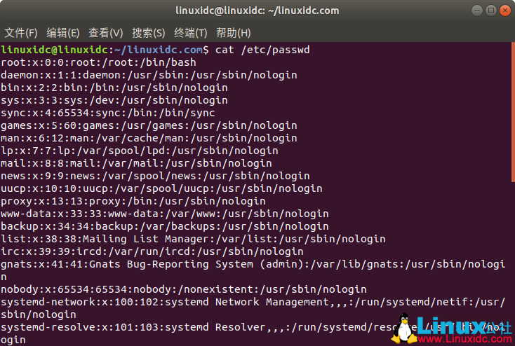 Linux中/etc/passwd文件详细解析
