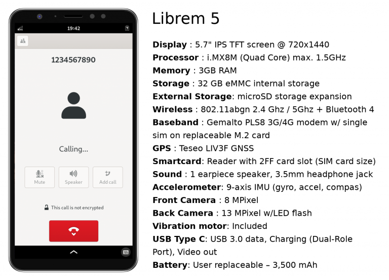 9月24日开始发布，主打安全的Librem 5 Linux手机9月24日开始发布，主打安全的Librem 5 Linux手机