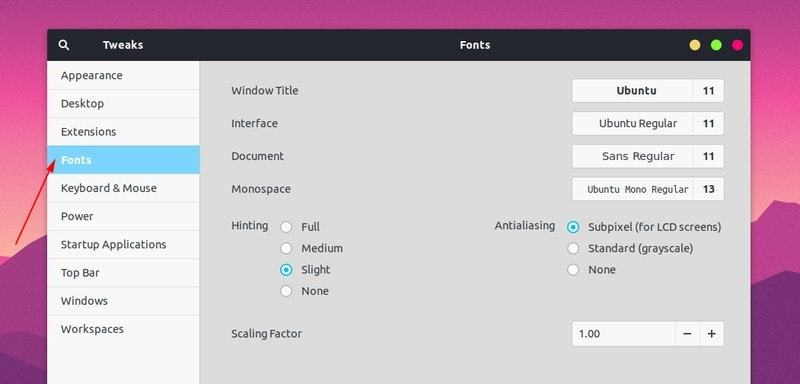 如何使用 GNOME 优化工具如何使用 GNOME 优化工具
