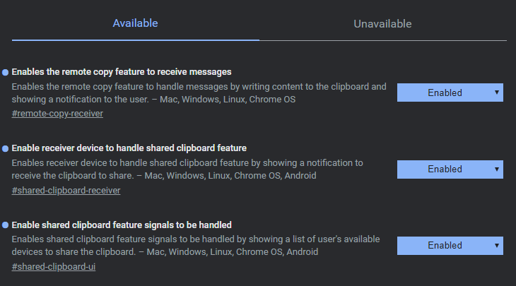 Chrome 浏览器新功能：共享剪贴板Chrome 浏览器新功能：共享剪贴板