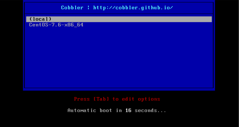 实战-使用 Cobbler 安装一台 CentOS 主机实战-使用 Cobbler 安装一台 CentOS 主机