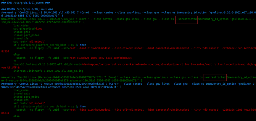 如何在 Centos7.7 设置GRUB菜单的密码如何在 Centos7.7 设置GRUB菜单的密码