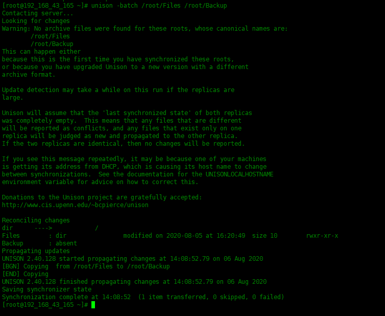 使用Unison 同步文件使用Unison 同步文件