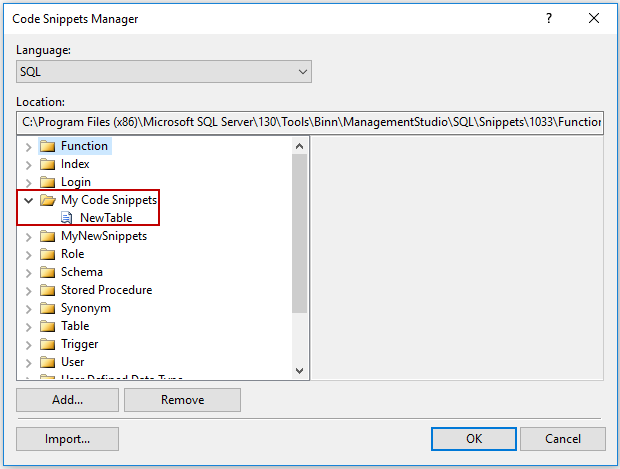 SQL Server Management Studio中SQL代码段_culuo4781的博客-CSDN博客