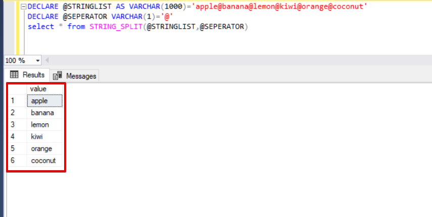 SQL Server中的STRING_SPLIT函数-CSDN博客