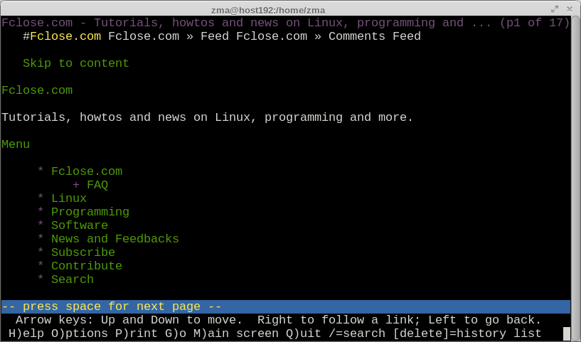 linux命令行浏览器_Linux中命令行中有任何好的Web浏览器吗？-CSDN博客