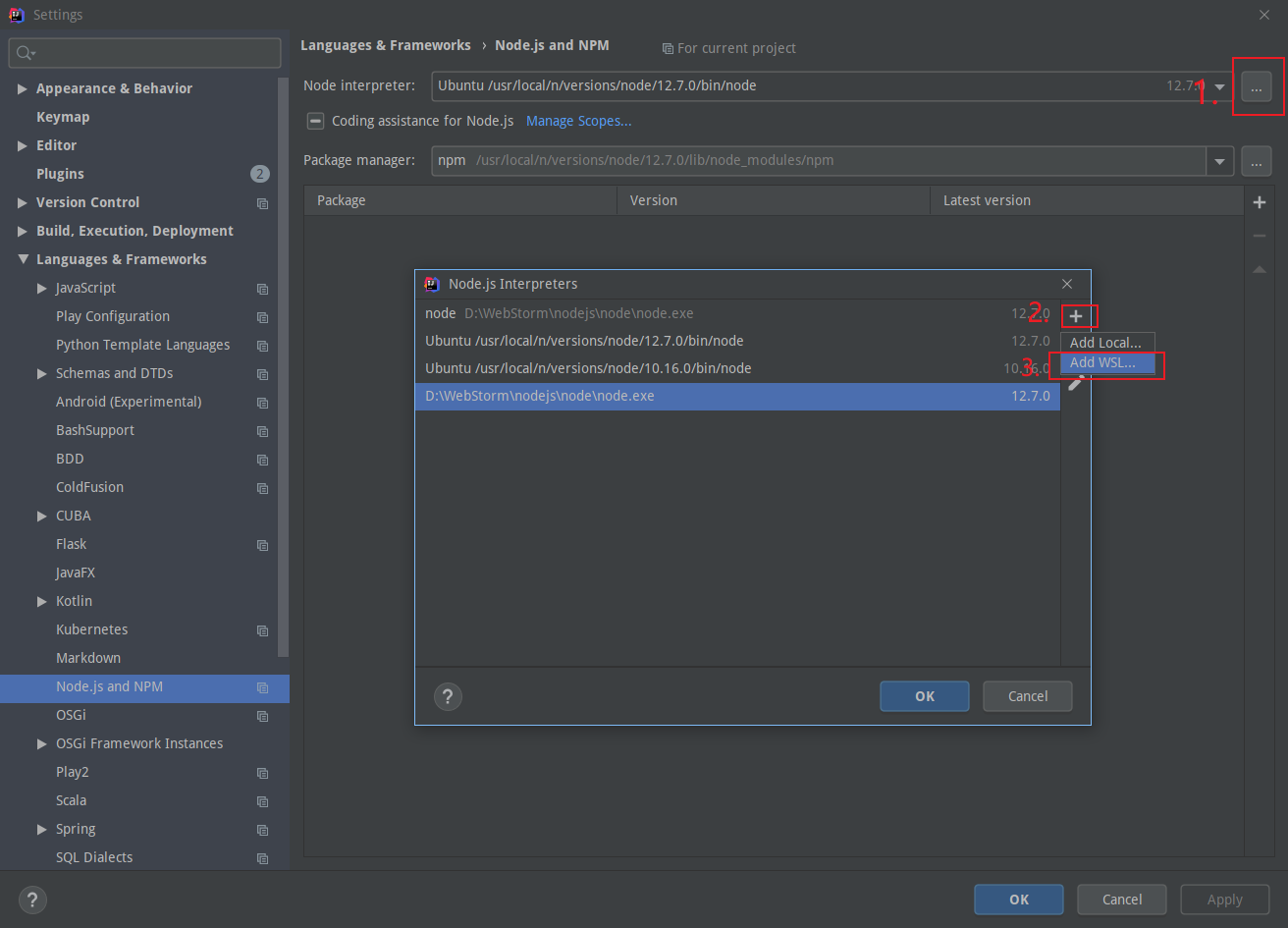 webstorm terminal npm host down