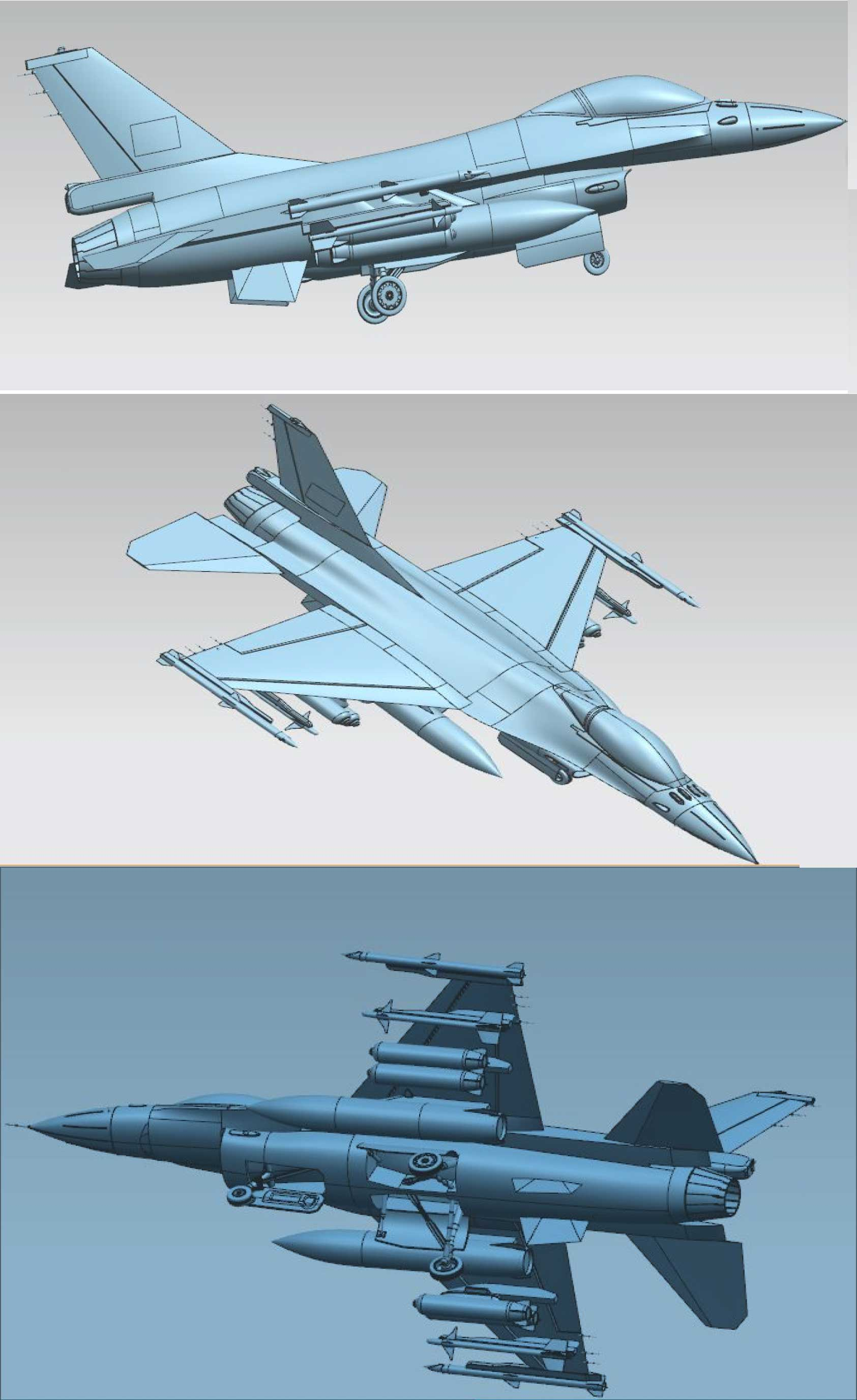 UG设计的歼十三维模型