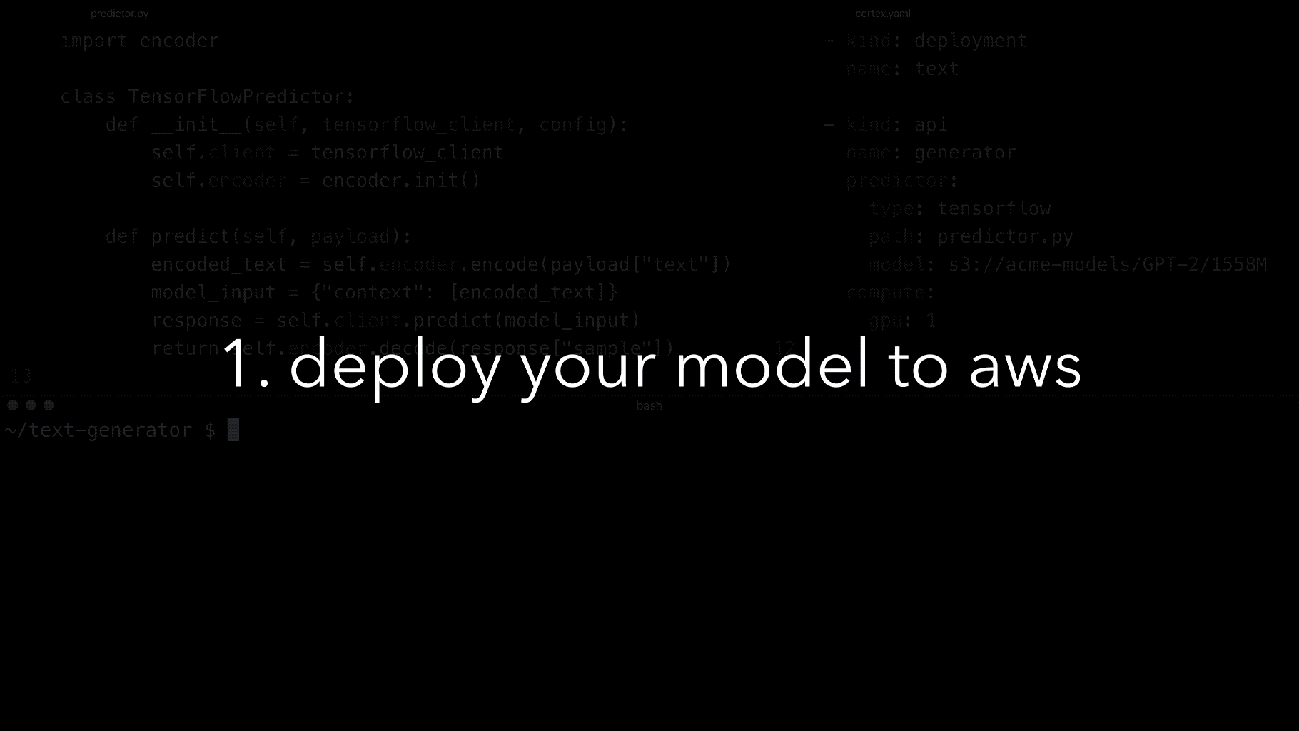 Deployment of machine learning models in production