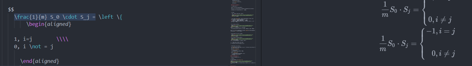 Typora写的公式VScode上看起来也没毛病