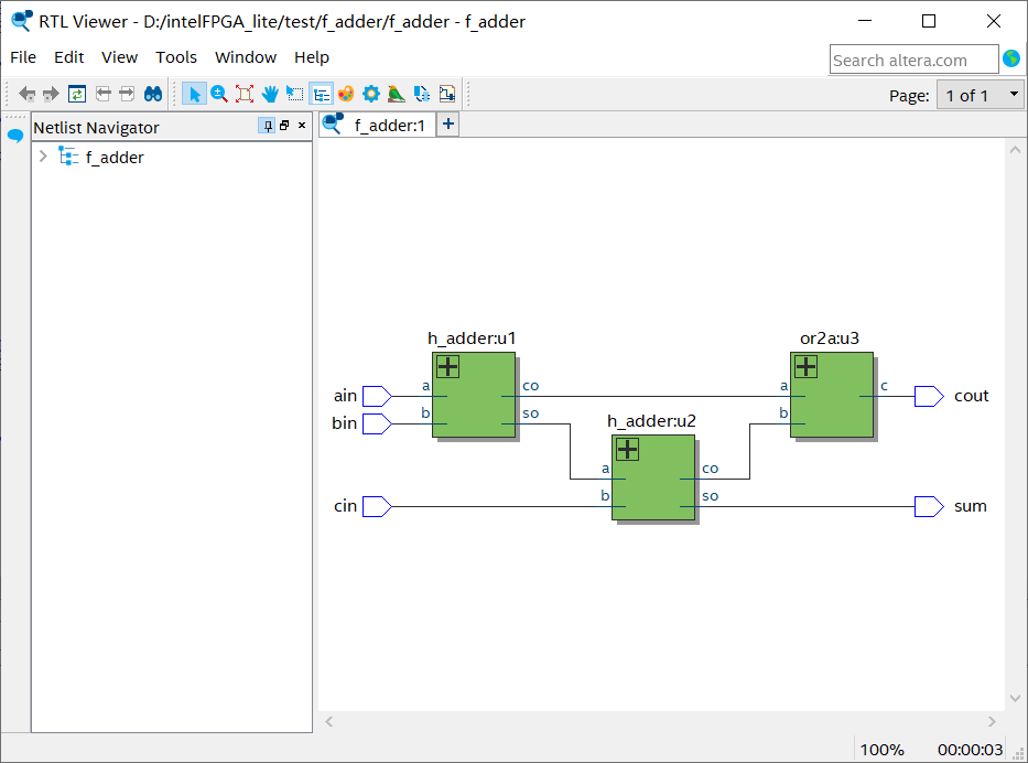 Quartus Prime Lite Edition 设计1位二进制全加器（f_adder）_设计一个1二进制位全加法器-CSDN博客