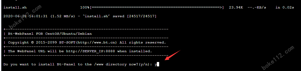 华为云Linux服务器安装宝塔Linux面板详细图文教程 - 第3张 - boke112联盟(boke112.com)