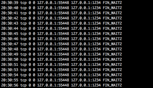 FIN_WAIT2 存在的时间
