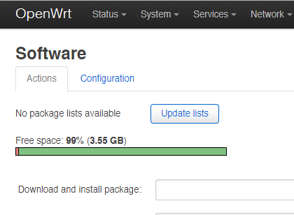 OpenWrt Software Page
