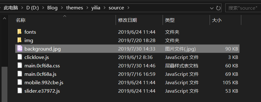 背景文件夹