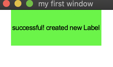 alt create window & Label