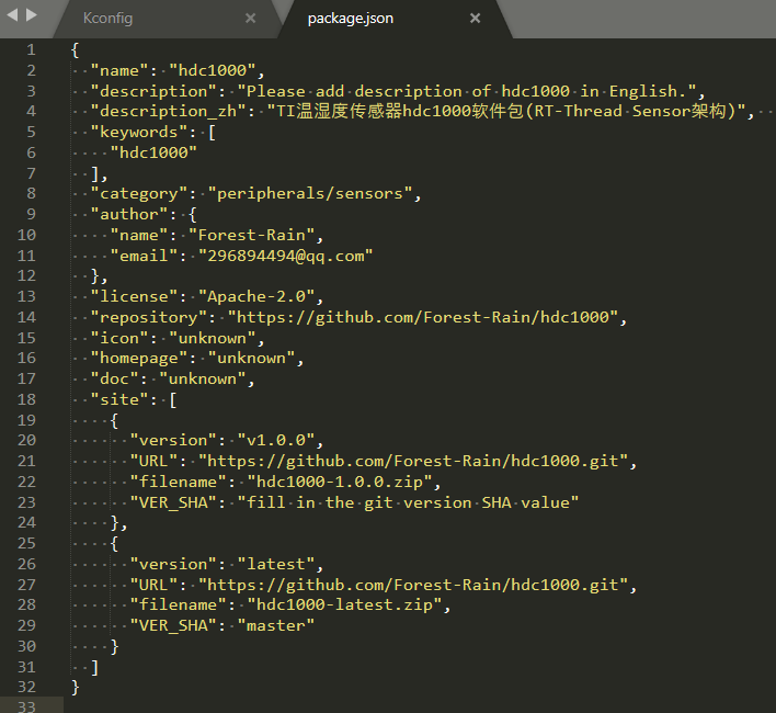 RT-Thread应用实战-TI温湿度HDC1000软件包设计与制作gitnich2009的专栏-