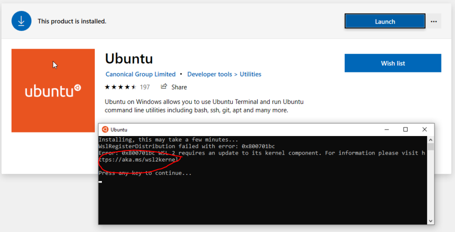 Insufficient Kernel version Error.