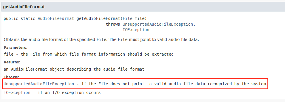 【问题解答】关于类AudioInputStream找不到文件的异常静心事成-
