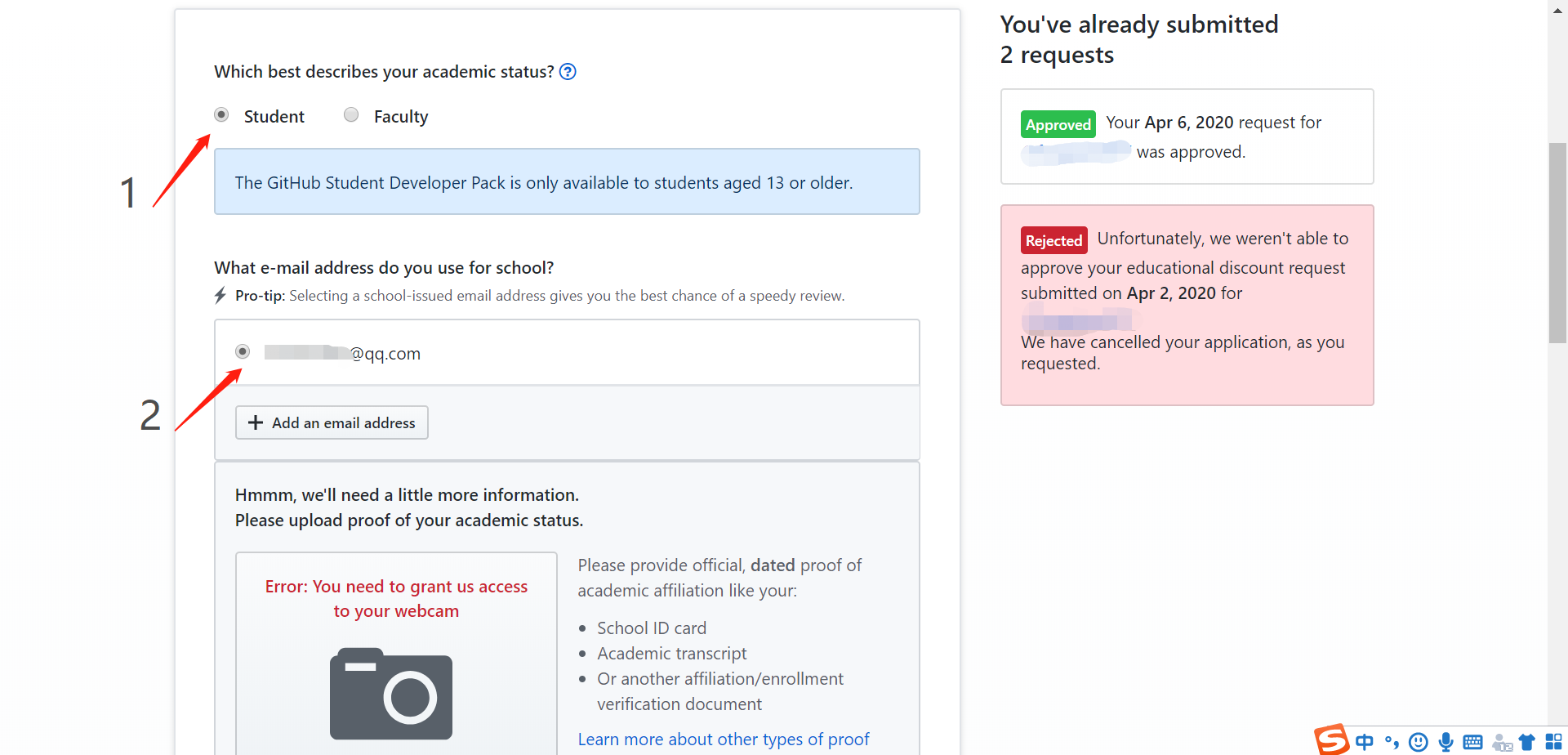 GitHub Student Developer Pack申请教程 + wordpress架站github,wordpressfangqiao的博客-