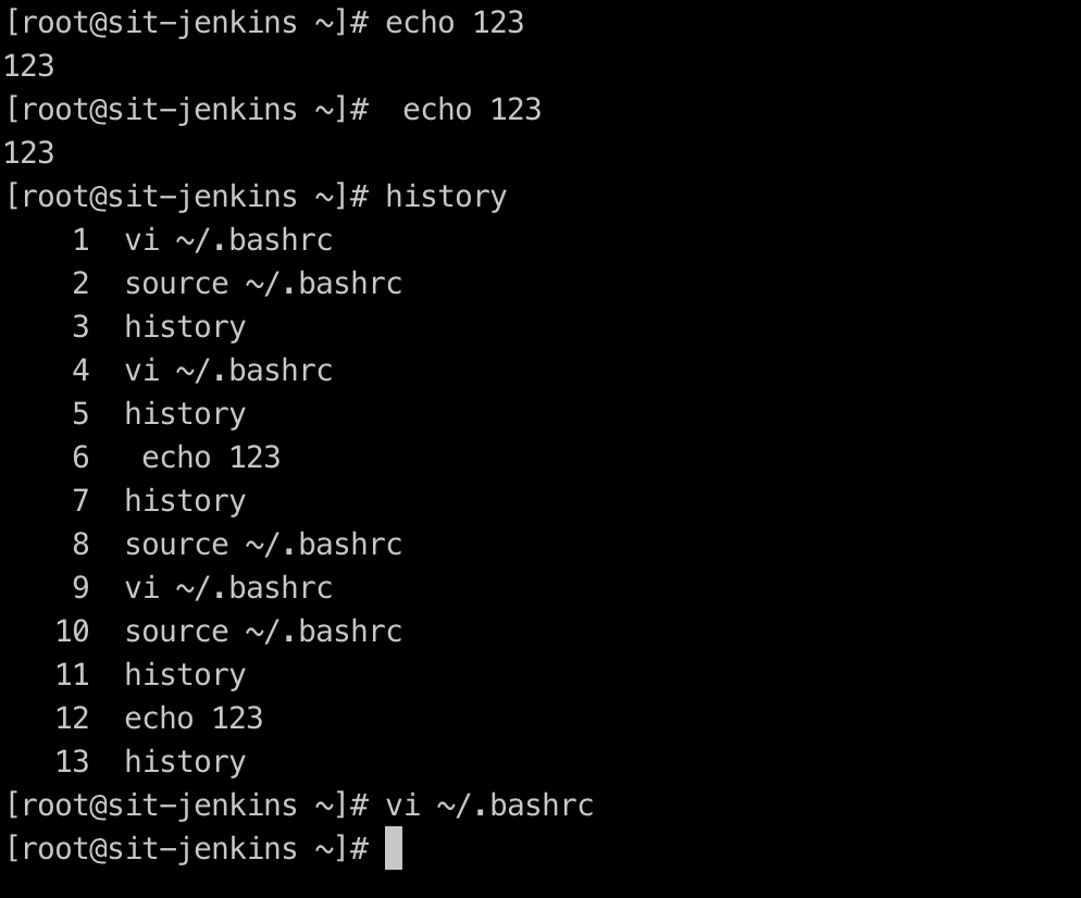 centos7 history命令没有任何记录消除 - 图6