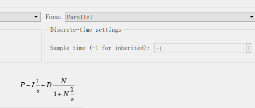 Simulink Parallel PID
