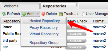 Hosted respository