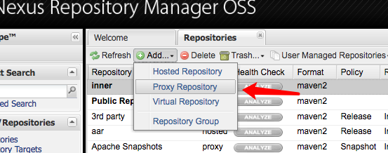 Proxy respository