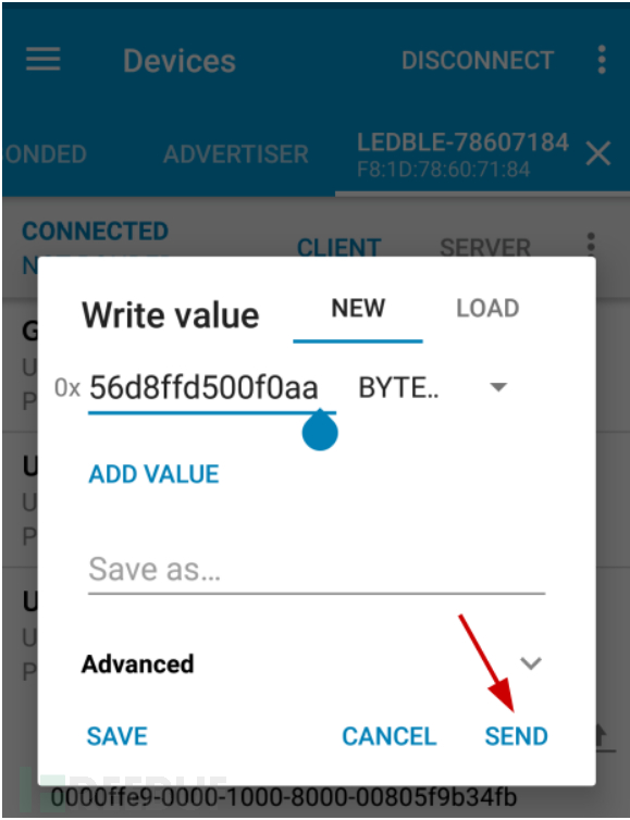 使用 nRF Connect
