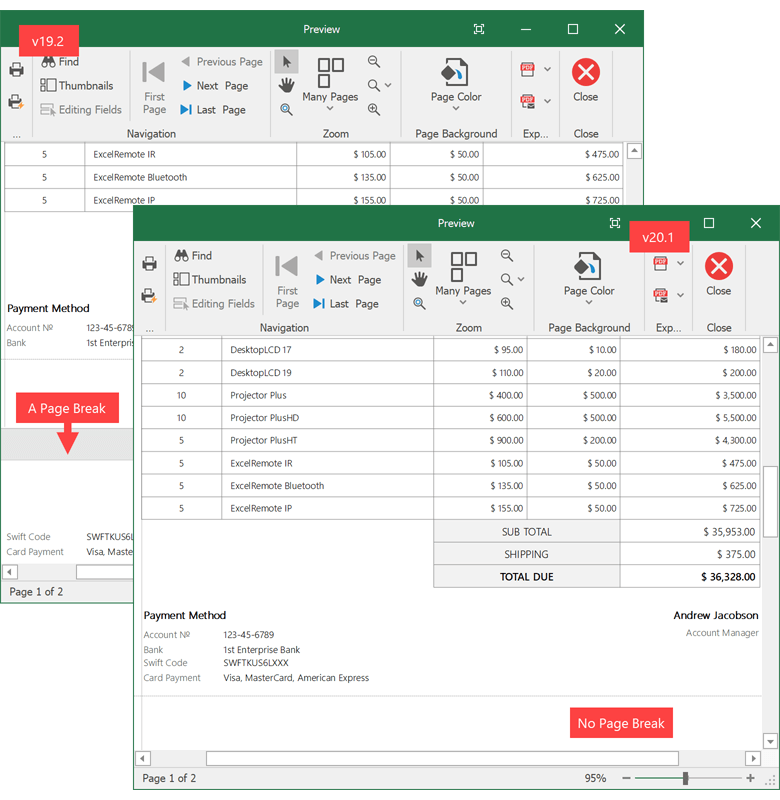 DevExpress Winforms v20.1°