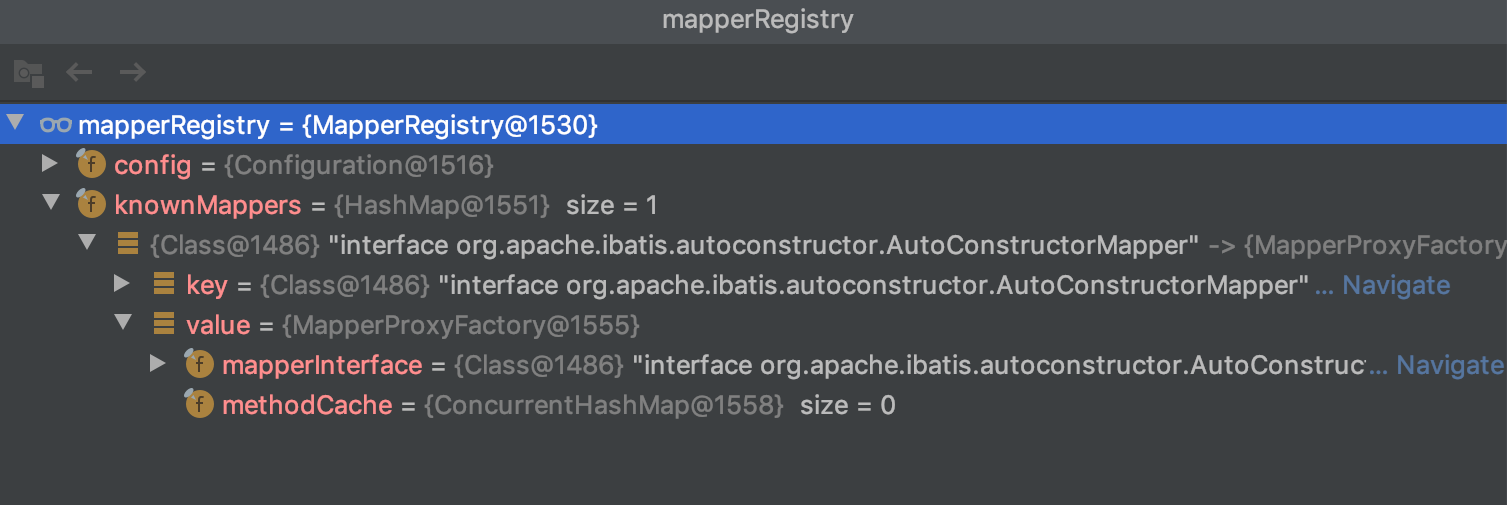 MapperRegistry 运行状态