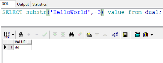 Oracle中的substr()函数 详解及应用