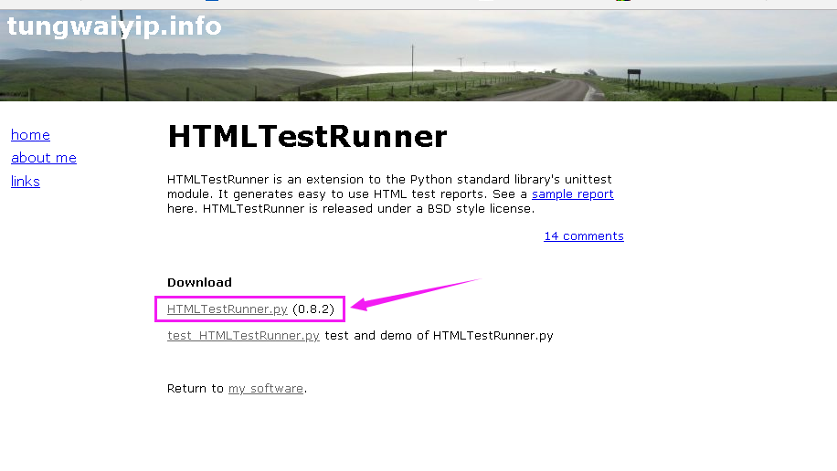 下载HTMLTestRunner