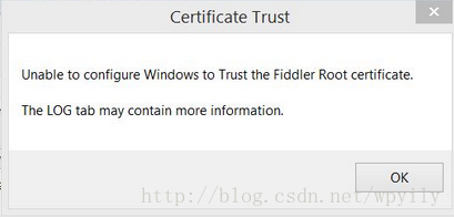 Unable to configure windows to trust the fiddler root certificate как решить