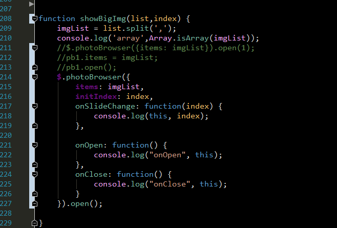 jquery weui 图片浏览器Photo Browser 如何使用？