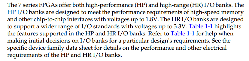 【Xilinx】FPGA中的HPI/O和HRI/O的说明 （hpio hrio）