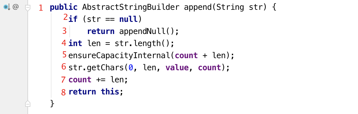 AbstractStringBuilder.append(String str)