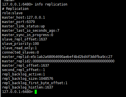 slave info replication