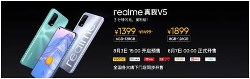 新知图谱, realme真我V5正式发布，潮玩设计5G闪充手机1399元起